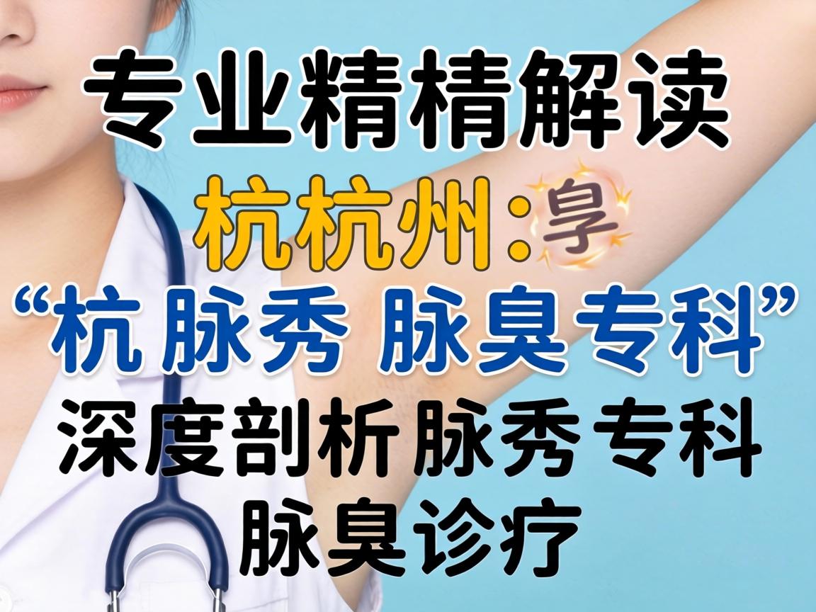 专业解读杭州腋秀腋臭专科，深度剖析腋秀专科的腋臭诊疗