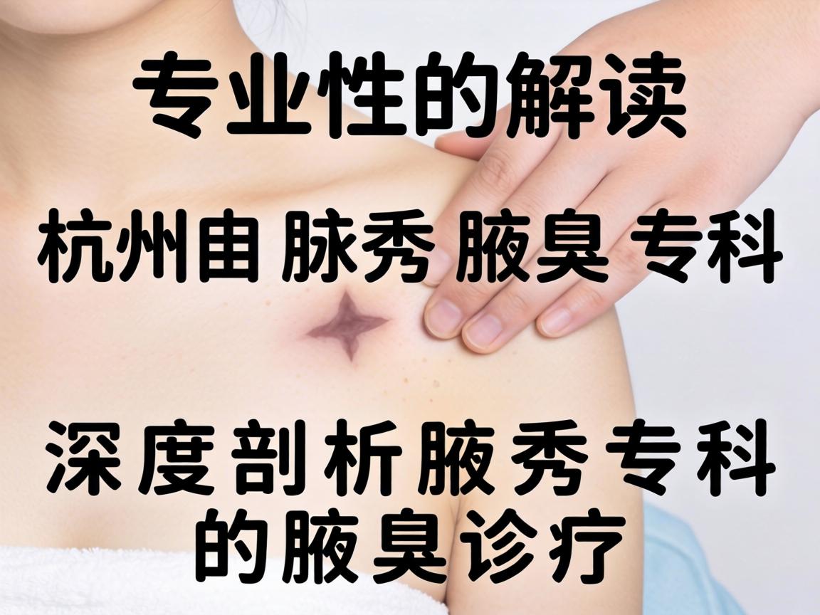 专业解读杭州腋秀腋臭专科，深度剖析腋秀专科的腋臭诊疗