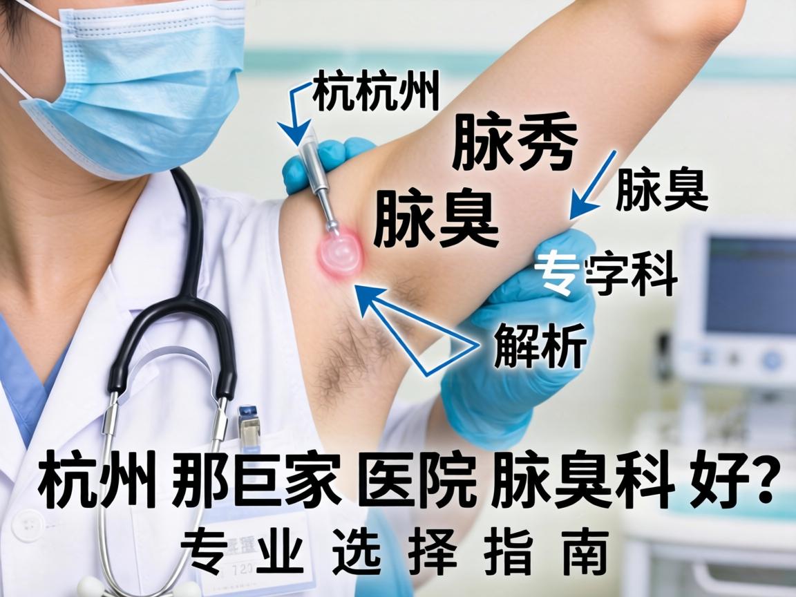 杭州腋秀腋臭专科解析，杭州那家医院腋臭科好？专业选择指南