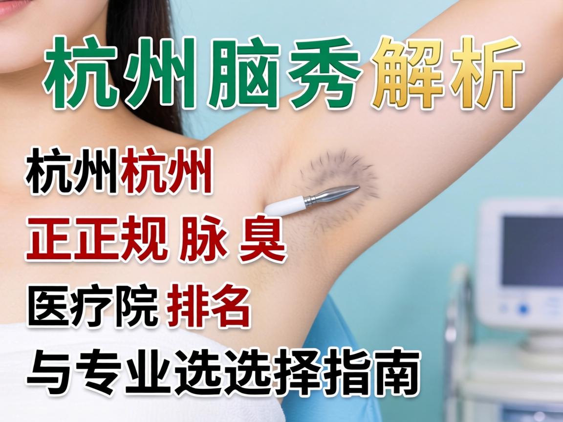杭州腋秀解析,杭州正规腋臭医院排名与专业选择指南 杭州腋秀解析,杭州正规腋臭医院排名与专业选择指南