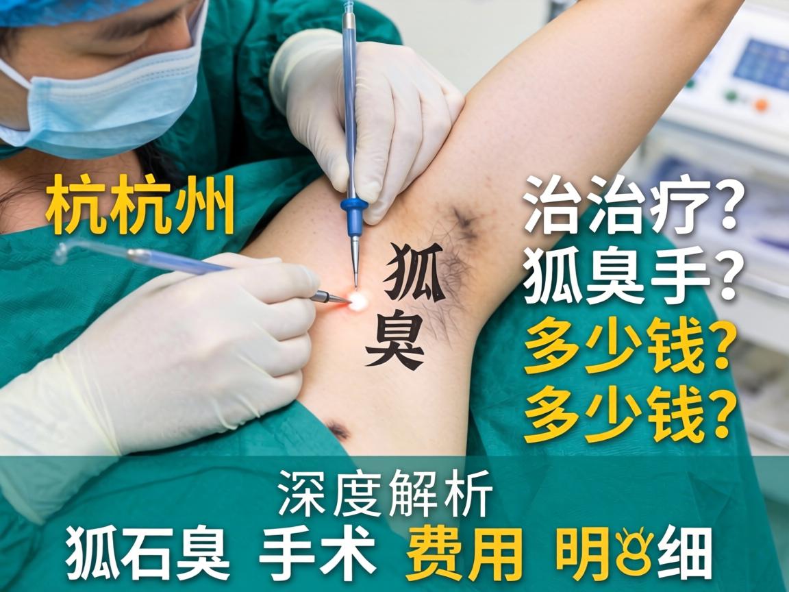 杭州治疗狐臭手术多少钱？深度解析狐臭手术费用明细