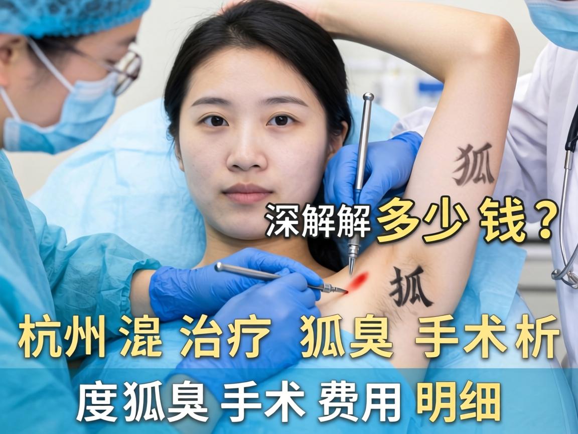 杭州治疗狐臭手术多少钱？深度解析狐臭手术费用明细