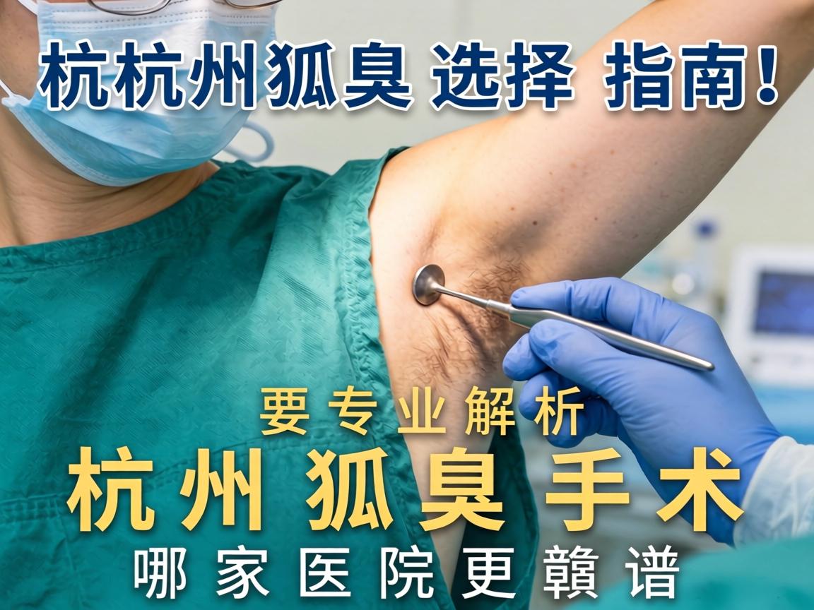 杭州狐臭手术选择指南,专业解析杭州狐臭手术哪家医院更靠谱 杭州狐臭手术选择指南,专业解析杭州狐臭手术哪家医院更靠谱