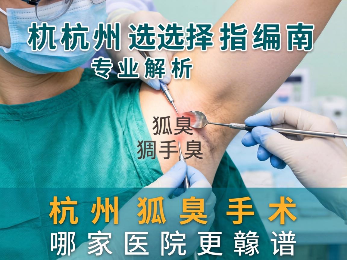 杭州狐臭手术选择指南,专业解析杭州狐臭手术哪家医院更靠谱 杭州狐臭手术选择指南,专业解析杭州狐臭手术哪家医院更靠谱
