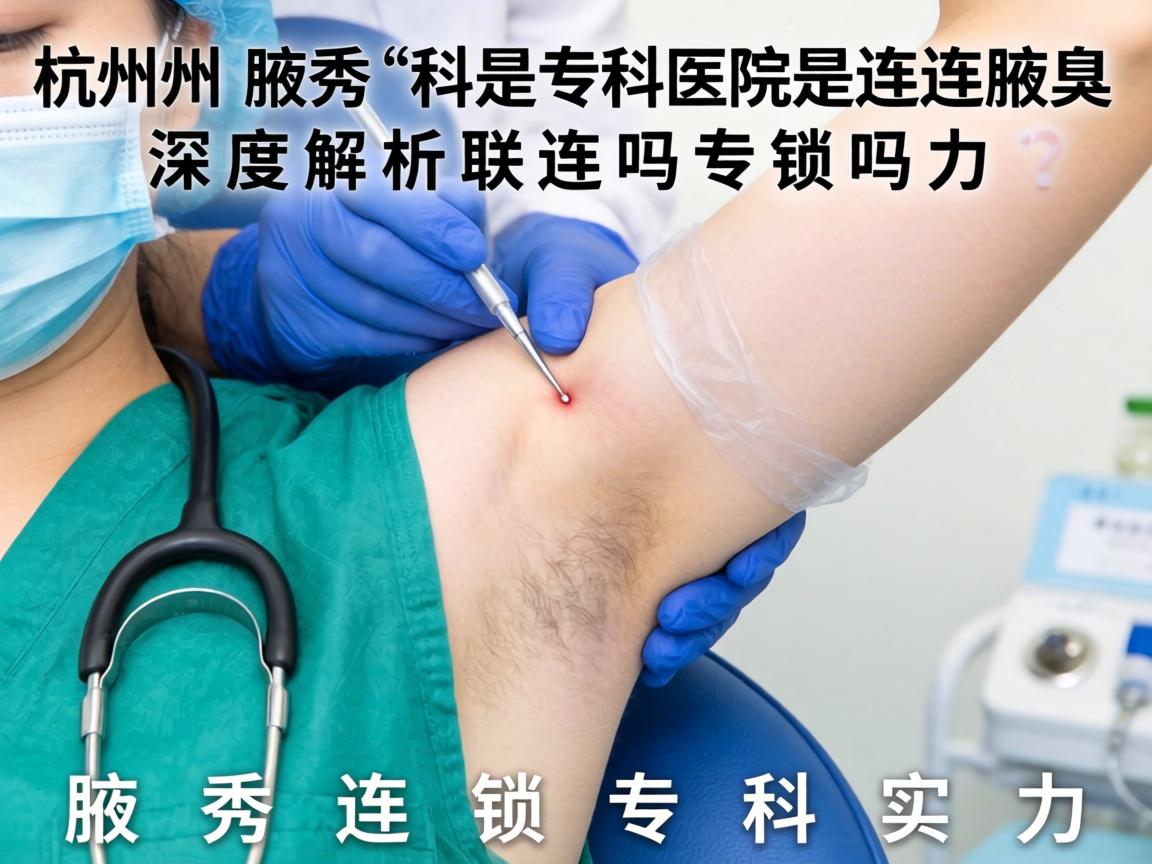 杭州腋秀腋臭专科医院是连锁吗？深度解析腋秀连锁专科实力