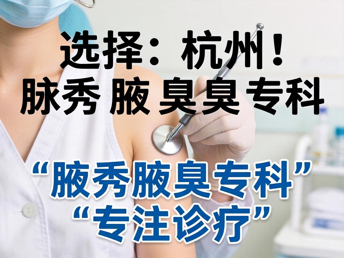 选择杭州腋秀腋臭专科，解析腋秀腋臭专科的专注诊疗