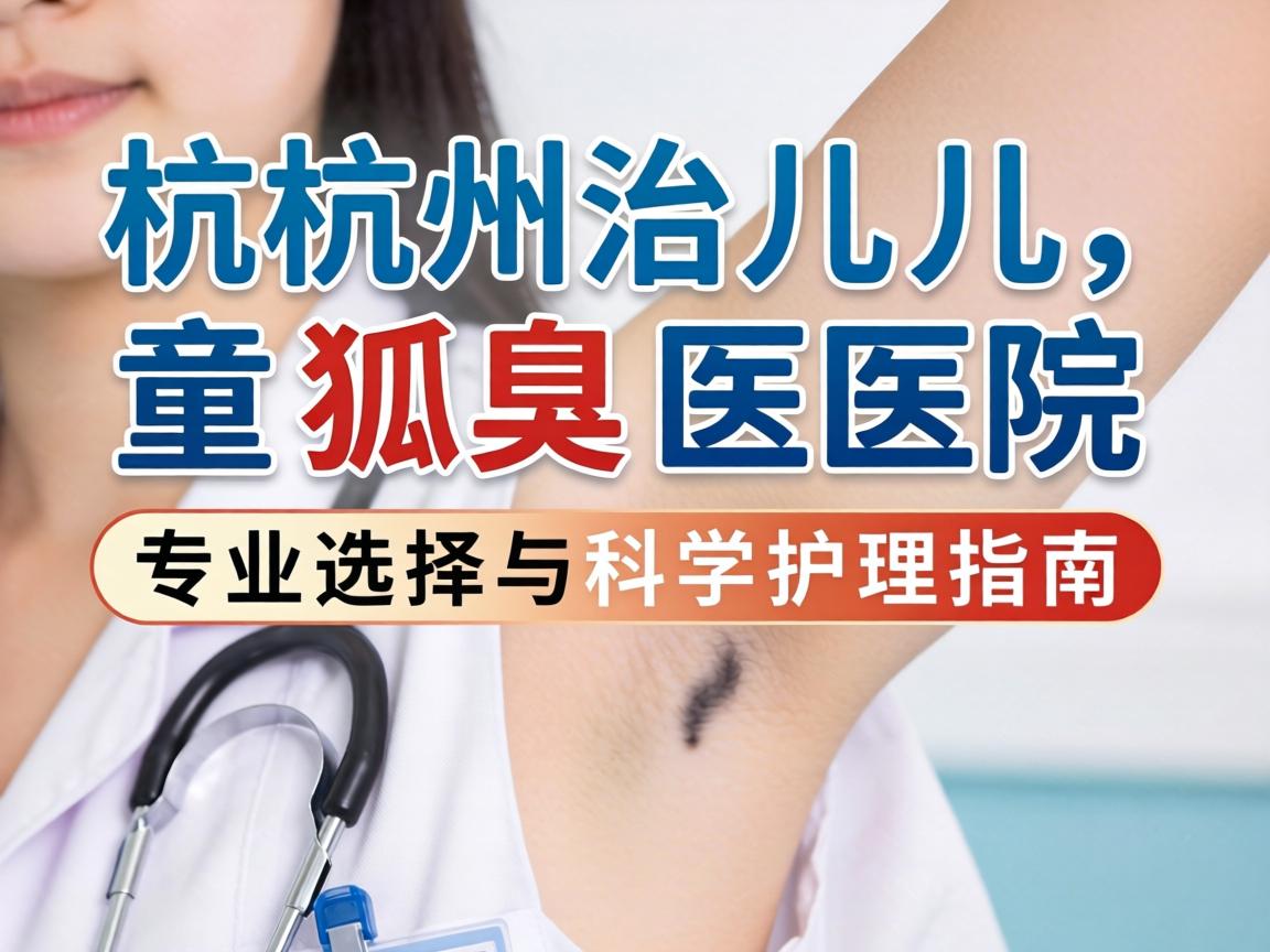 杭州治儿童狐臭医院,专业选择与科学护理指南 杭州治儿童狐臭医院,专业选择与科学护理指南