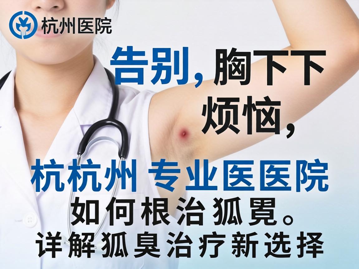 告别腋下烦恼,杭州专业医院如何根治狐臭,详解狐臭治疗新选择 告别腋下烦恼,杭州专业医院如何根治狐臭,详解狐臭治疗新选择