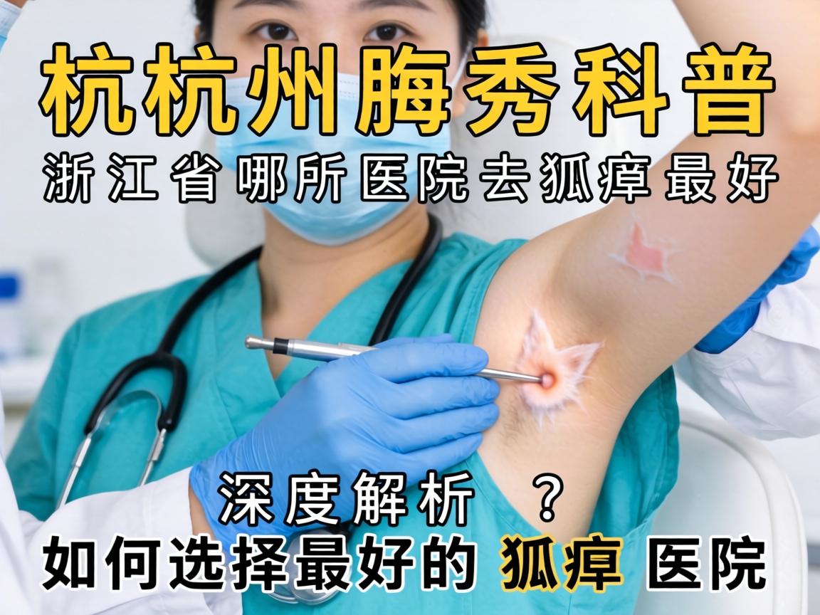 杭州腋秀科普，浙江省哪所医院去狐臭最好？深度解析如何选择最好的狐臭医院