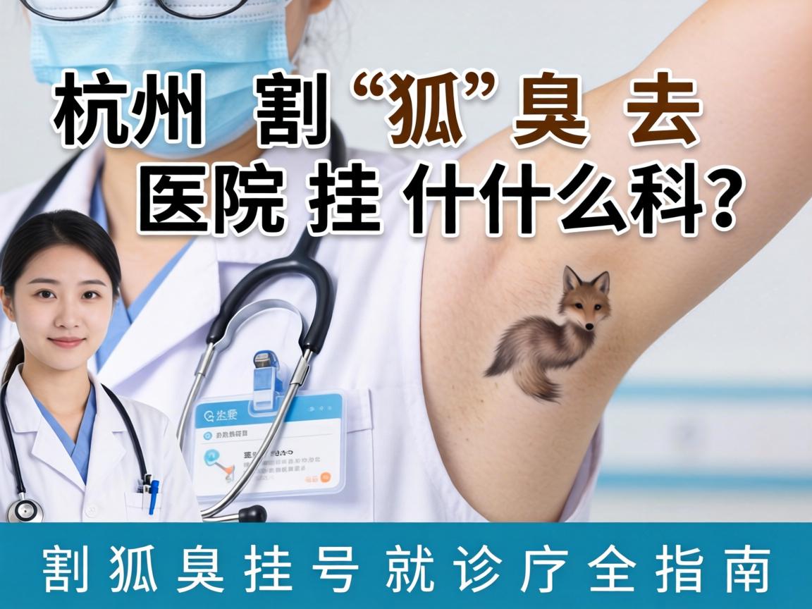 杭州割狐臭去医院挂什么科？详解割狐臭挂号就诊全指南