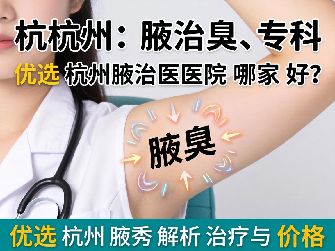 杭州腋臭专科医院哪家好？优选杭州腋秀解析治疗与价格