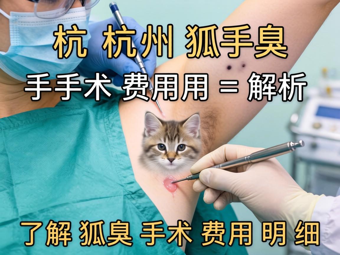 杭州狐臭手术费用解析，了解狐臭手术费用明细