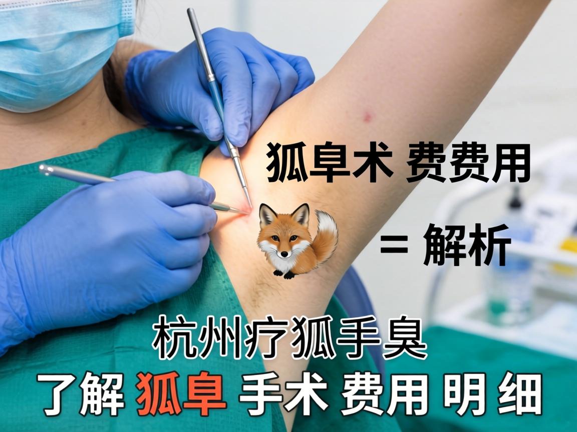 杭州狐臭手术费用解析，了解狐臭手术费用明细