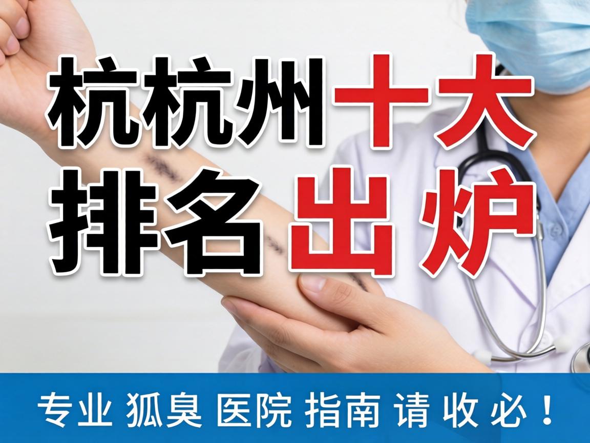 杭州十大狐臭医院排名出炉，这份专业狐臭医院指南请收好！