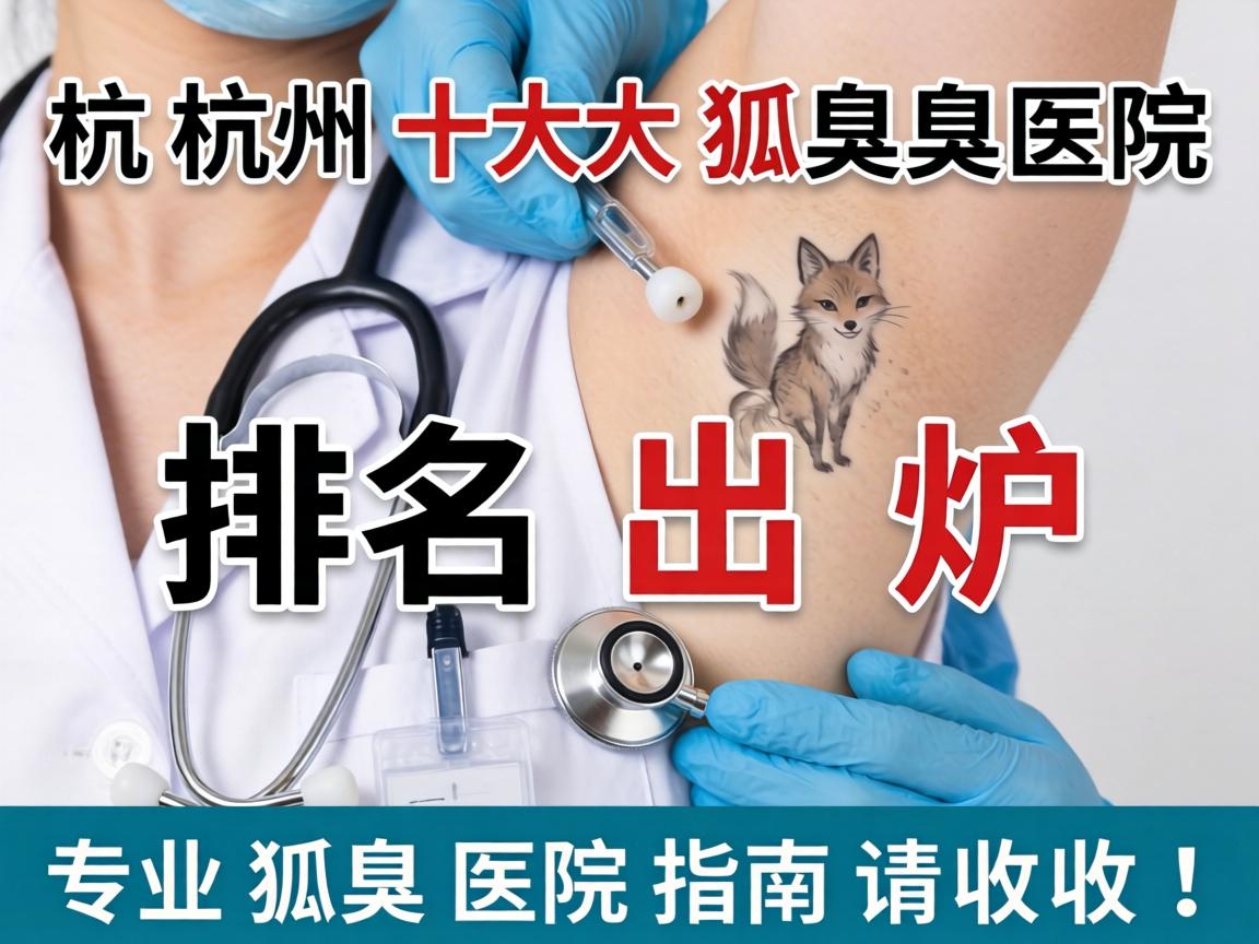 杭州十大狐臭医院排名出炉，这份专业狐臭医院指南请收好！