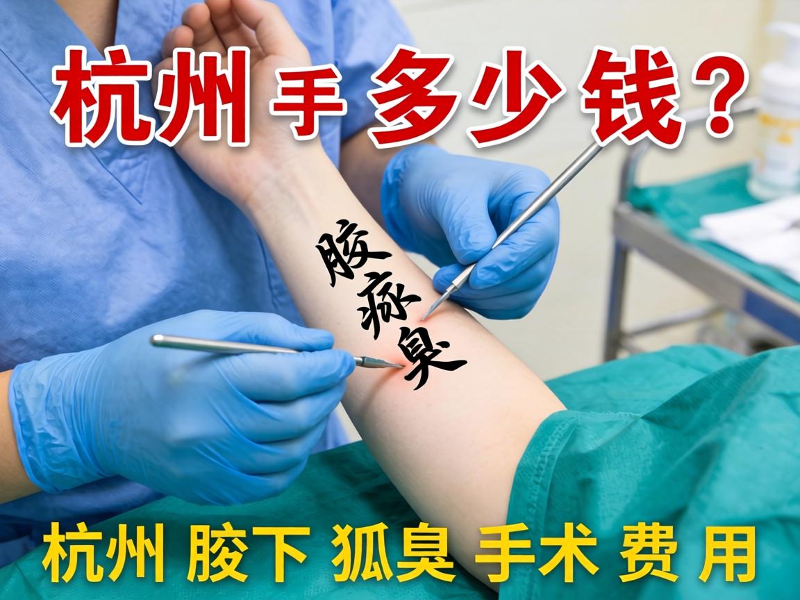 杭州腋臭手术多少钱？详解杭州腋下狐臭手术费用