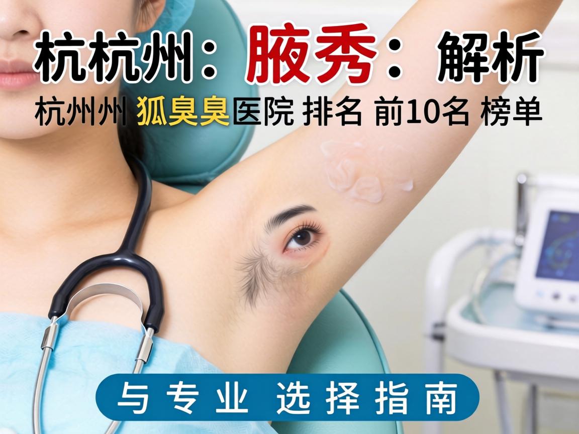 杭州腋秀解析，杭州狐臭医院排名前十名榜单与专业选择指南