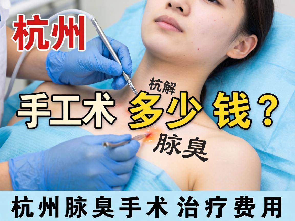 杭州腋臭手术多少钱？详解杭州腋臭手术治疗费用
