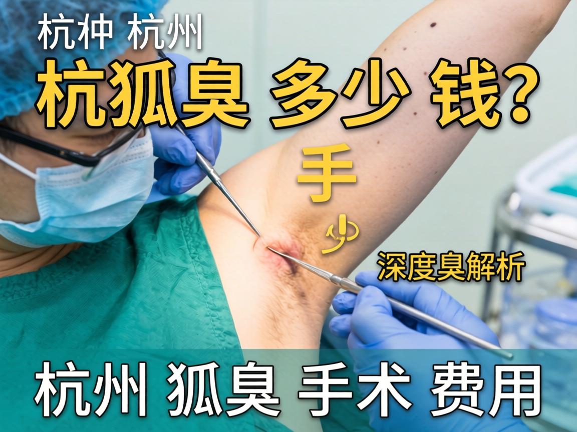 杭州狐臭手术多少钱？深度解析杭州狐臭手术费用