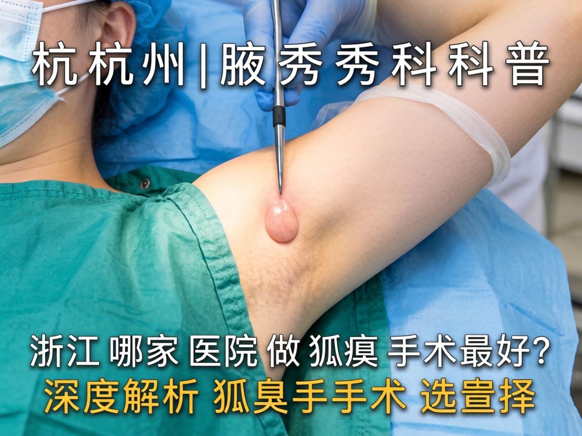 杭州腋秀科普，浙江哪家医院做狐臭手术最好？深度解析狐臭手术选择