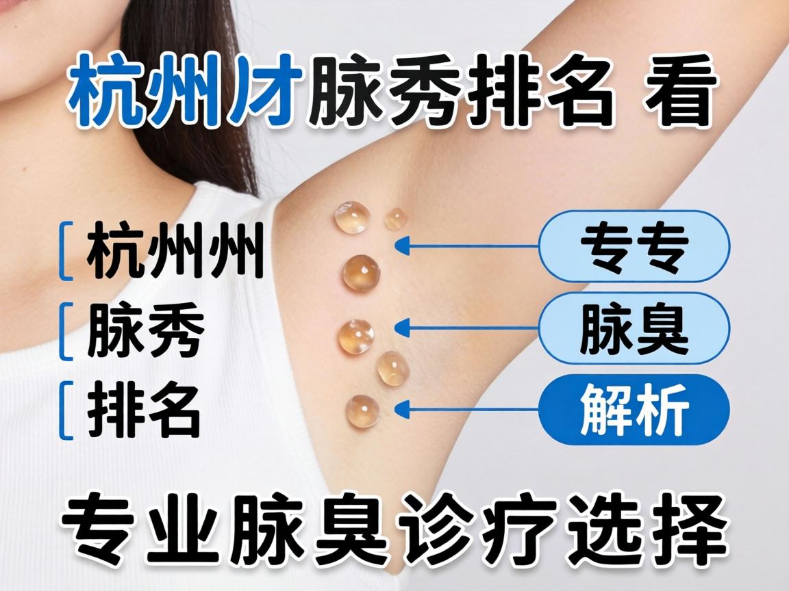 杭州腋秀排名解析，从杭州腋秀排名看专业腋臭诊疗选择