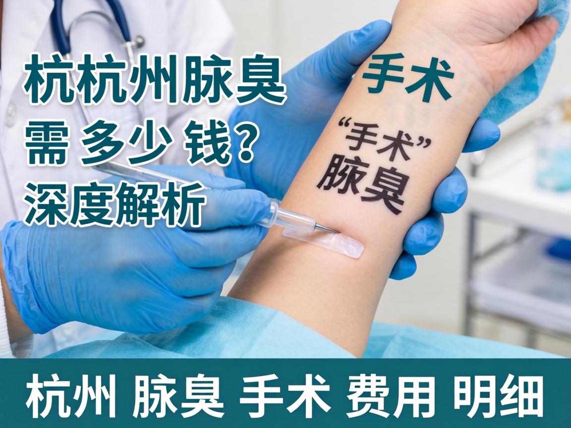 杭州腋臭手术需多少钱？深度解析杭州腋臭手术费用明细