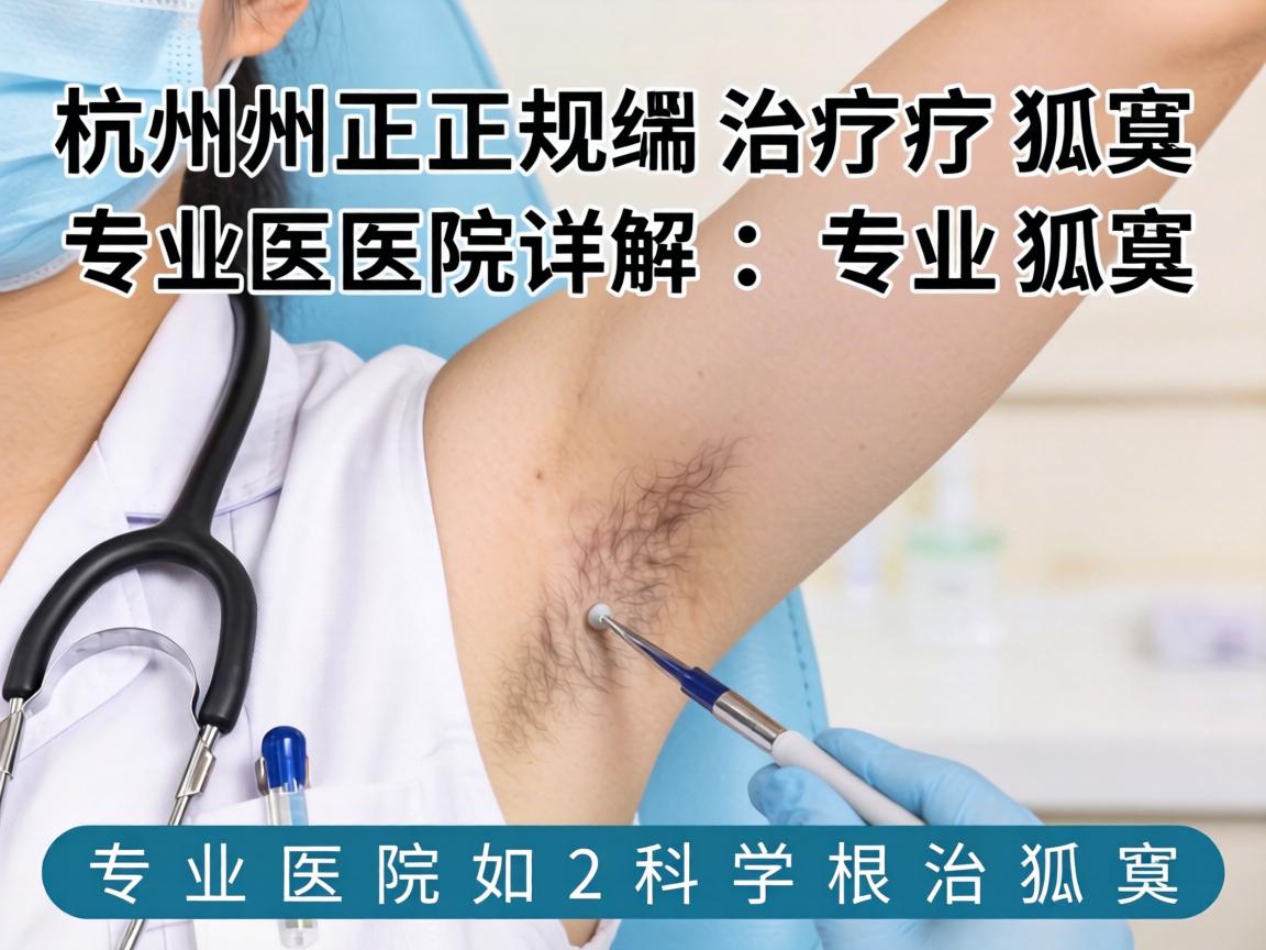 杭州正规治疗狐臭医院详解，专业医院如何科学根治狐臭