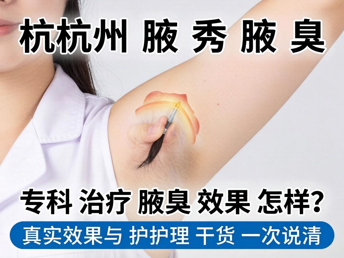 杭州腋秀腋臭专科治疗腋臭效果怎样？真实效果与护理干货一次说清