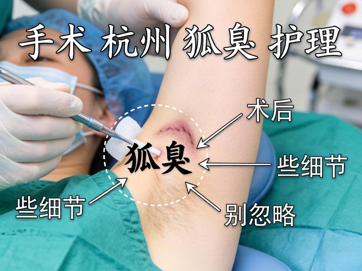 杭州手术狐臭，术后狐臭护理这些细节别忽略