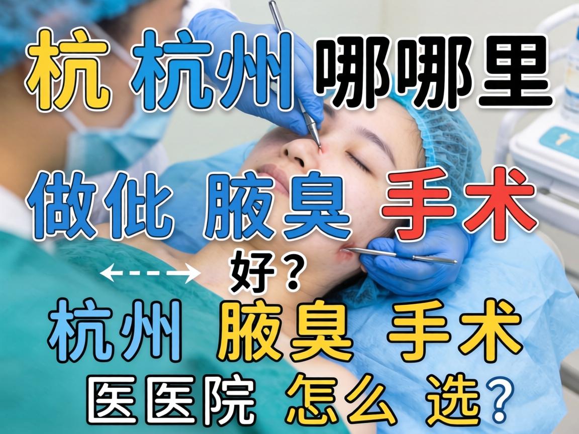 杭州哪里做腋臭手术好？杭州腋臭手术医院怎么选？