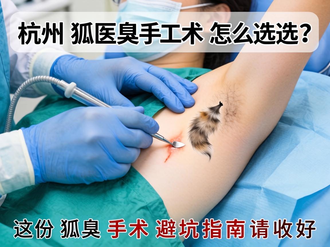 杭州狐臭手术医院怎么选？这份狐臭手术避坑指南请收好