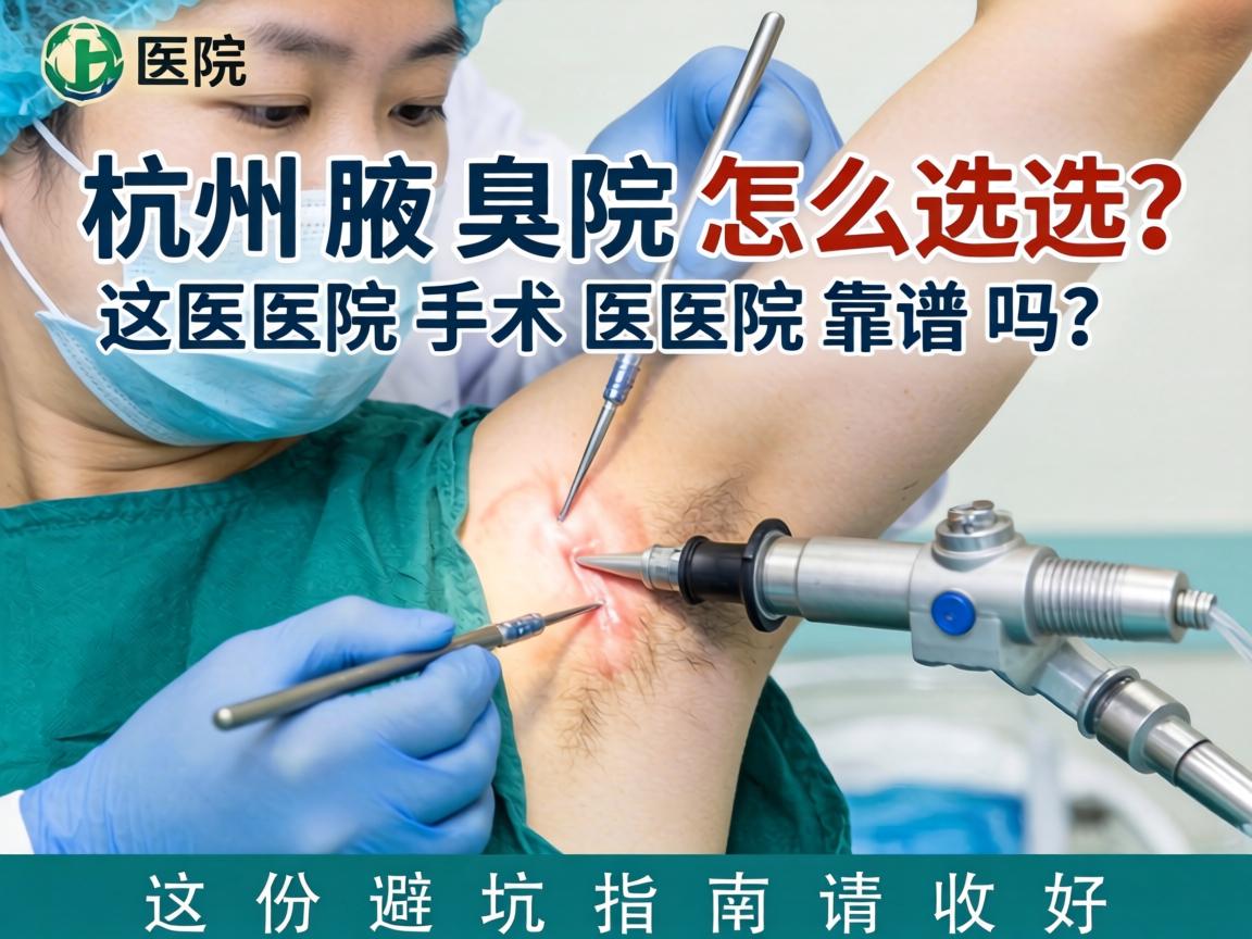 杭州腋臭手术医院怎么选？杭州腋臭手术医院靠谱吗？这份避坑指南请收好