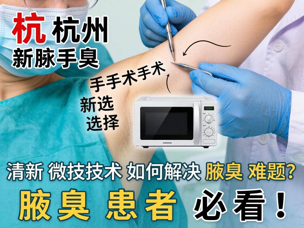 杭州腋臭手术新选择，清新微波技术如何解决腋臭难题？腋臭患者必看！