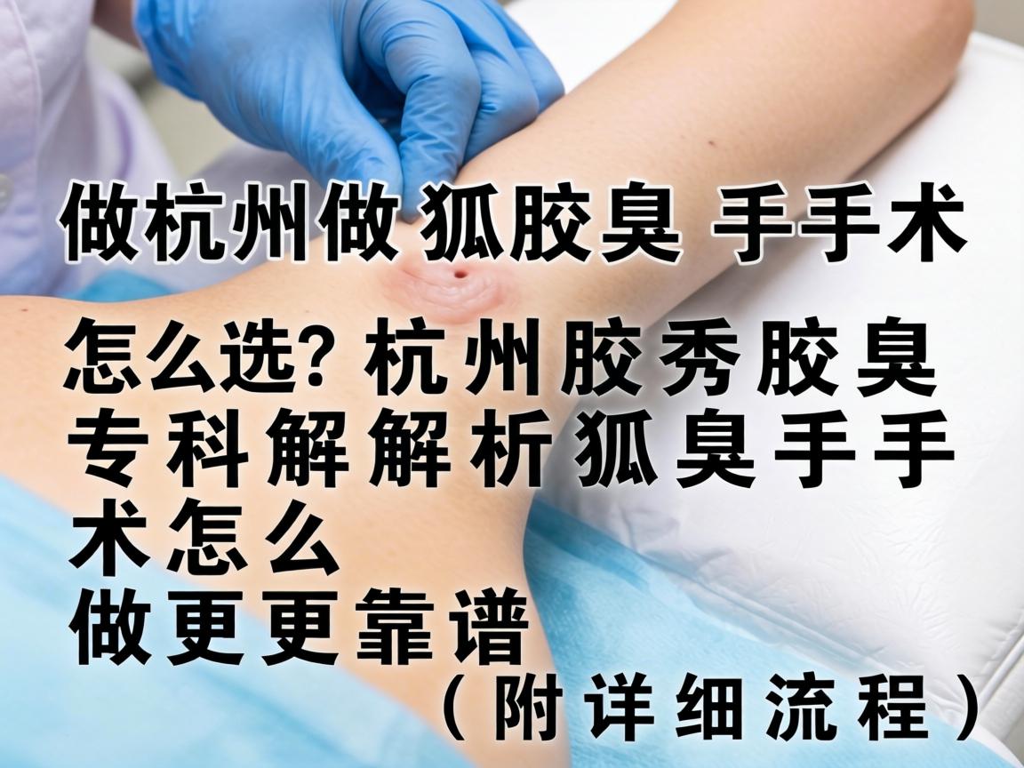 杭州做狐臭手术怎么选？杭州腋秀腋臭专科解析狐臭手术怎么做更靠谱（附详细流程）