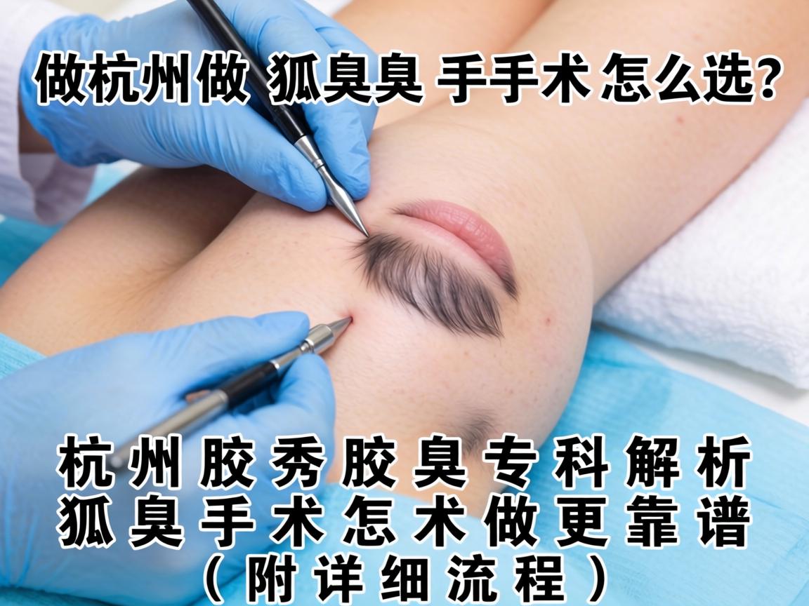 杭州做狐臭手术怎么选？杭州腋秀腋臭专科解析狐臭手术怎么做更靠谱（附详细流程）