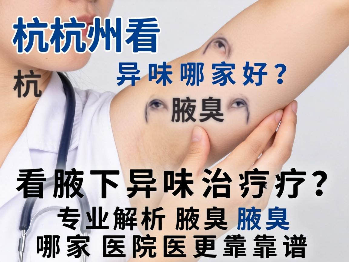 杭州看腋下异味哪家好？专业解析杭州腋臭治疗哪家医院更靠谱