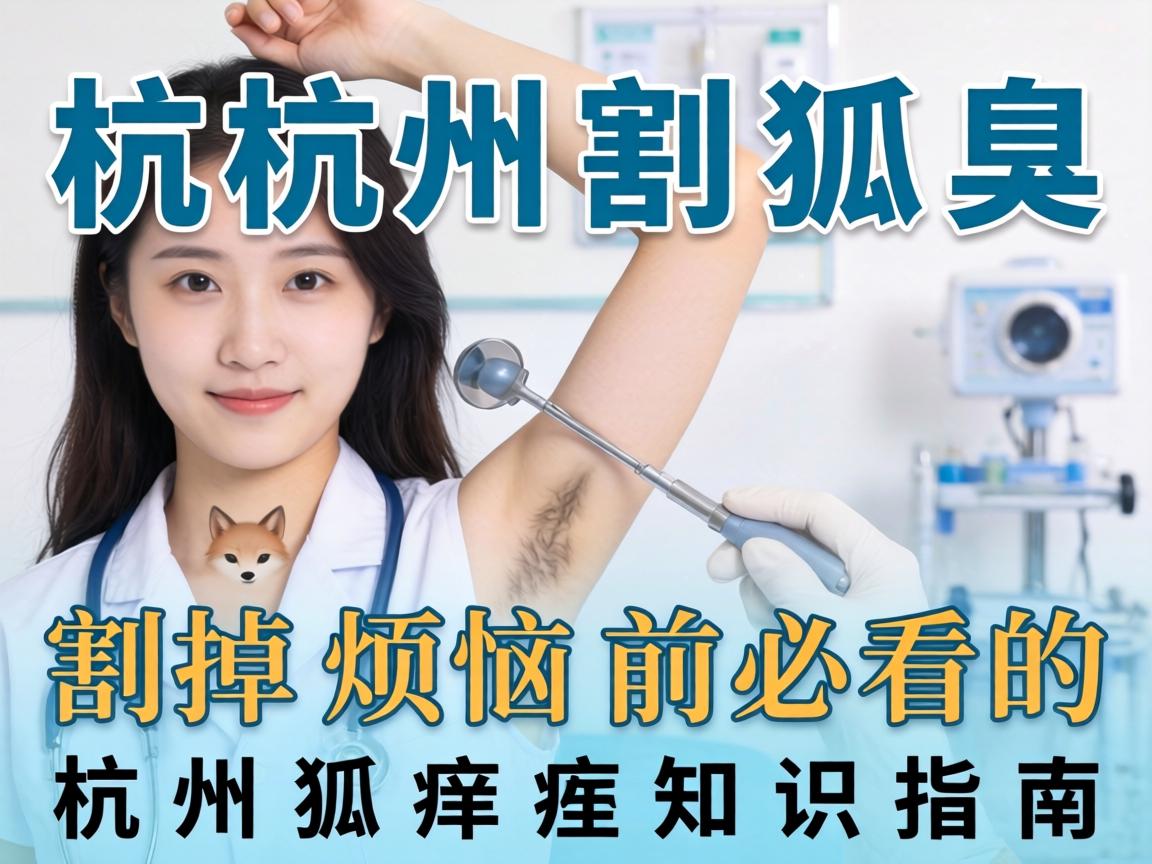 杭州割狐臭，割掉烦恼前必看的杭州狐臭知识指南
