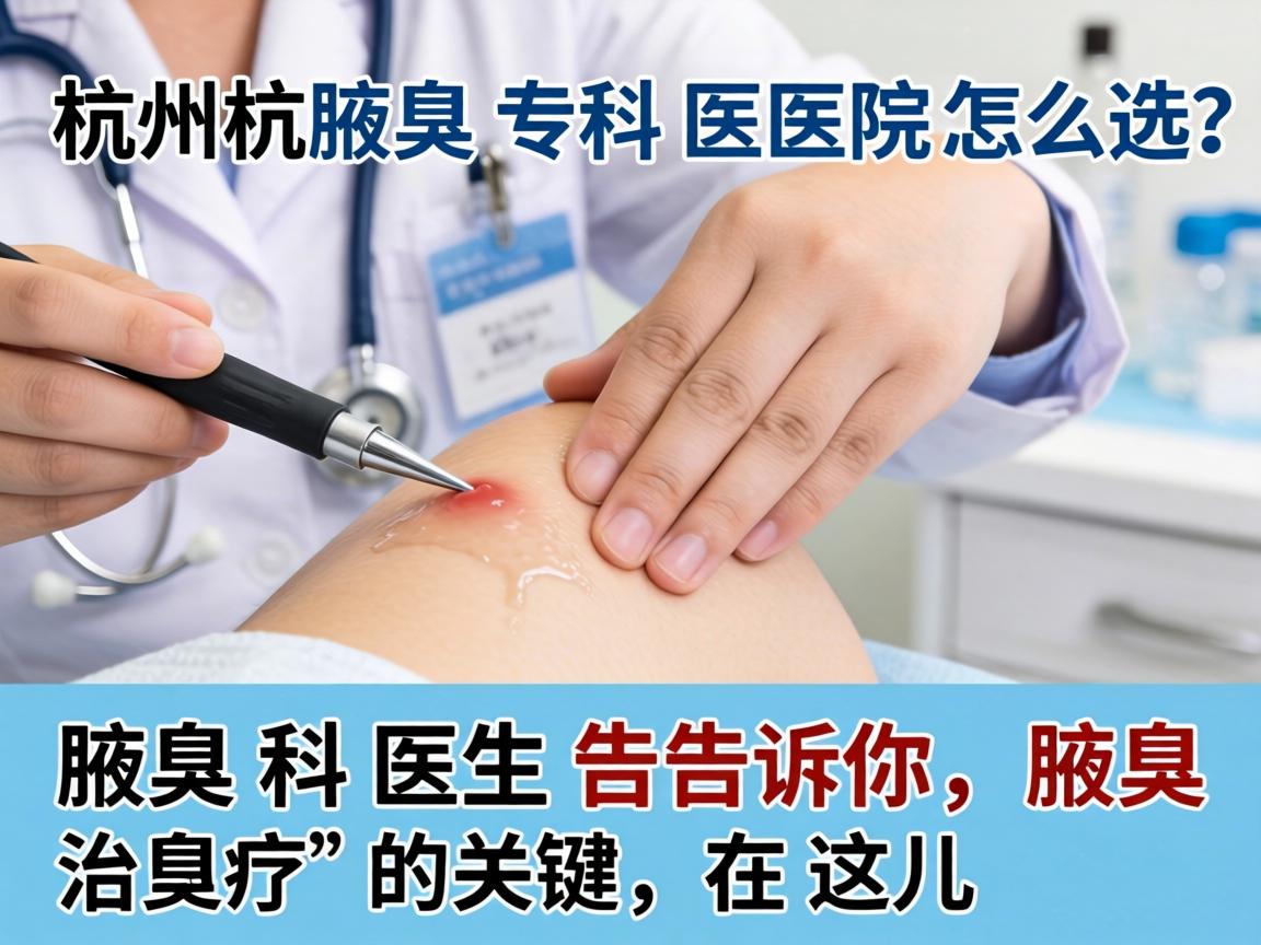 杭州腋臭专科医院怎么选？腋臭科医生告诉你，腋臭治疗的关键在这儿
