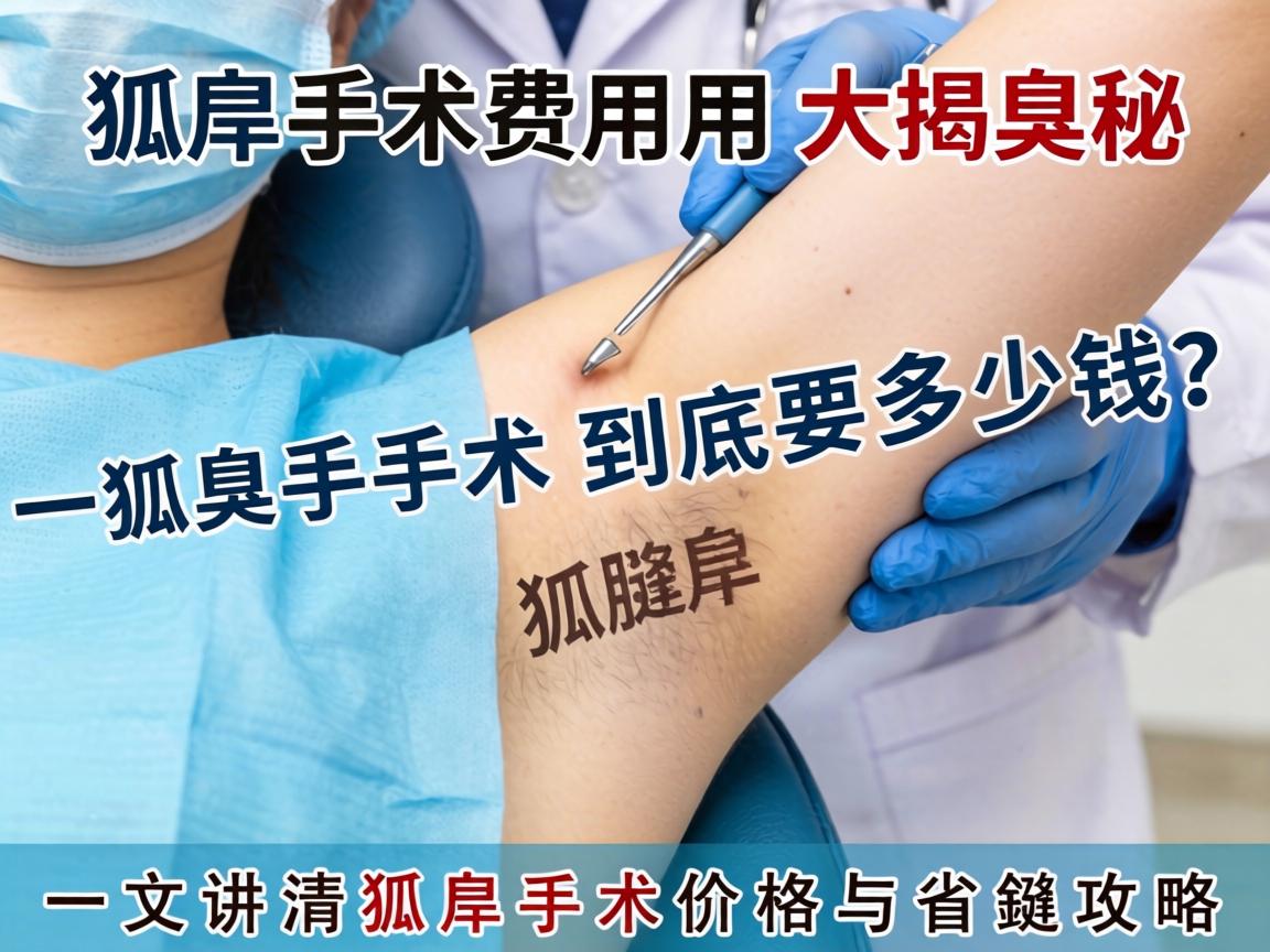 杭州狐臭手术费用大揭秘，狐臭手术到底要多少钱？一文讲清狐臭手术价格与省钱攻略