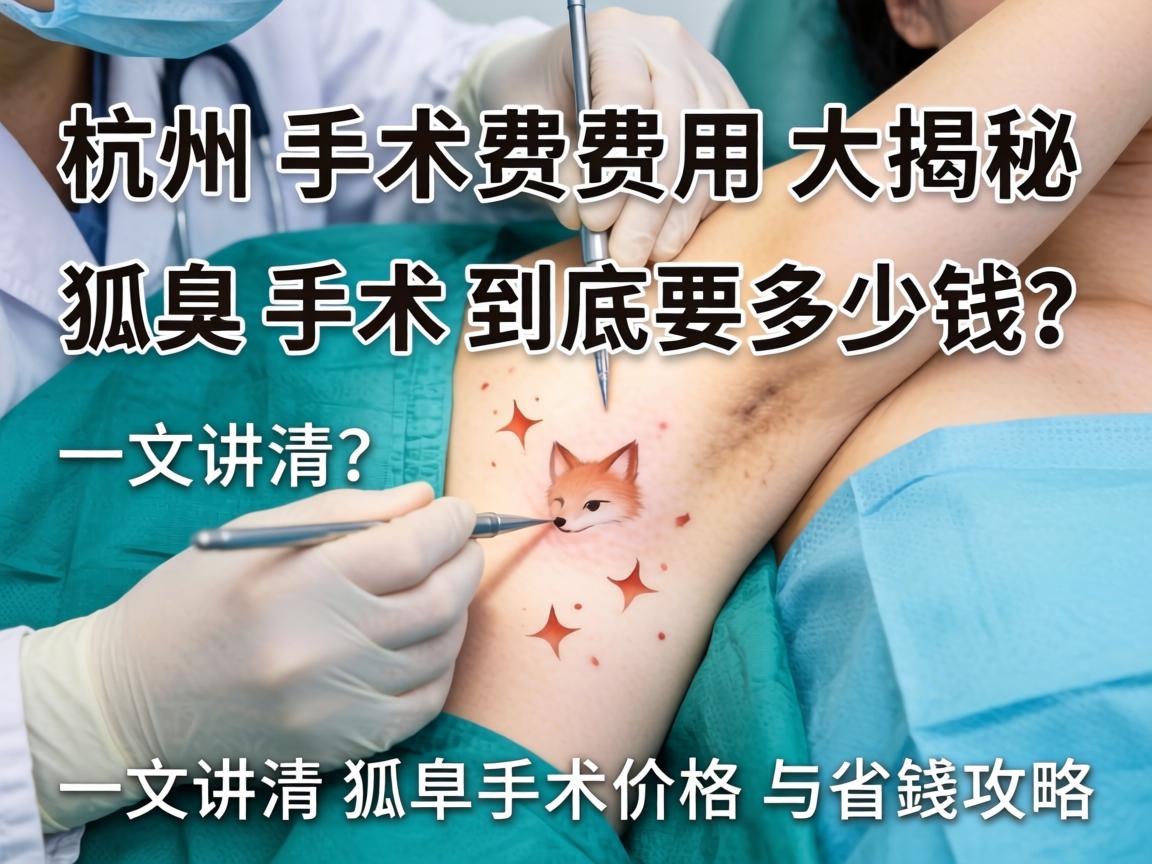 杭州狐臭手术费用大揭秘，狐臭手术到底要多少钱？一文讲清狐臭手术价格与省钱攻略