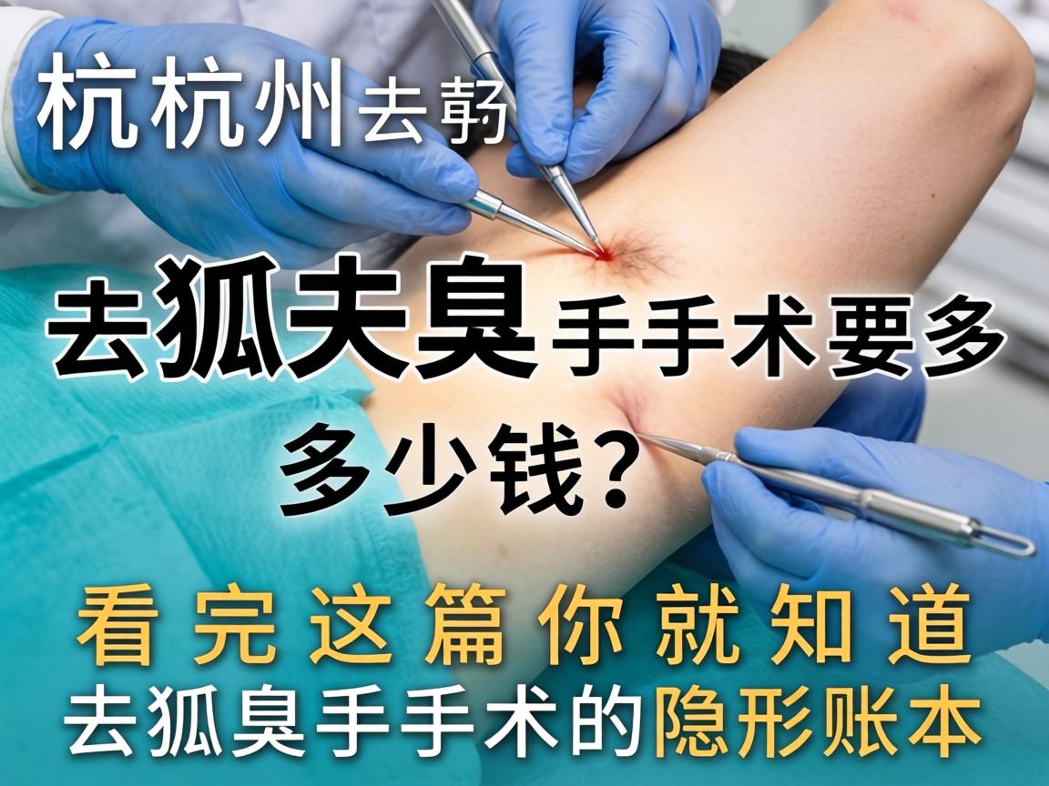 杭州去狐臭手术要多少钱？看完这篇你就知道去狐臭手术的隐形账本