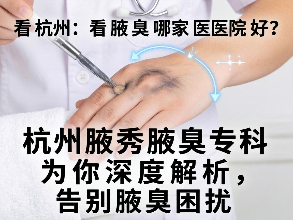 杭州看腋臭哪家医院好？杭州腋秀腋臭专科为你深度解析，告别腋臭困扰