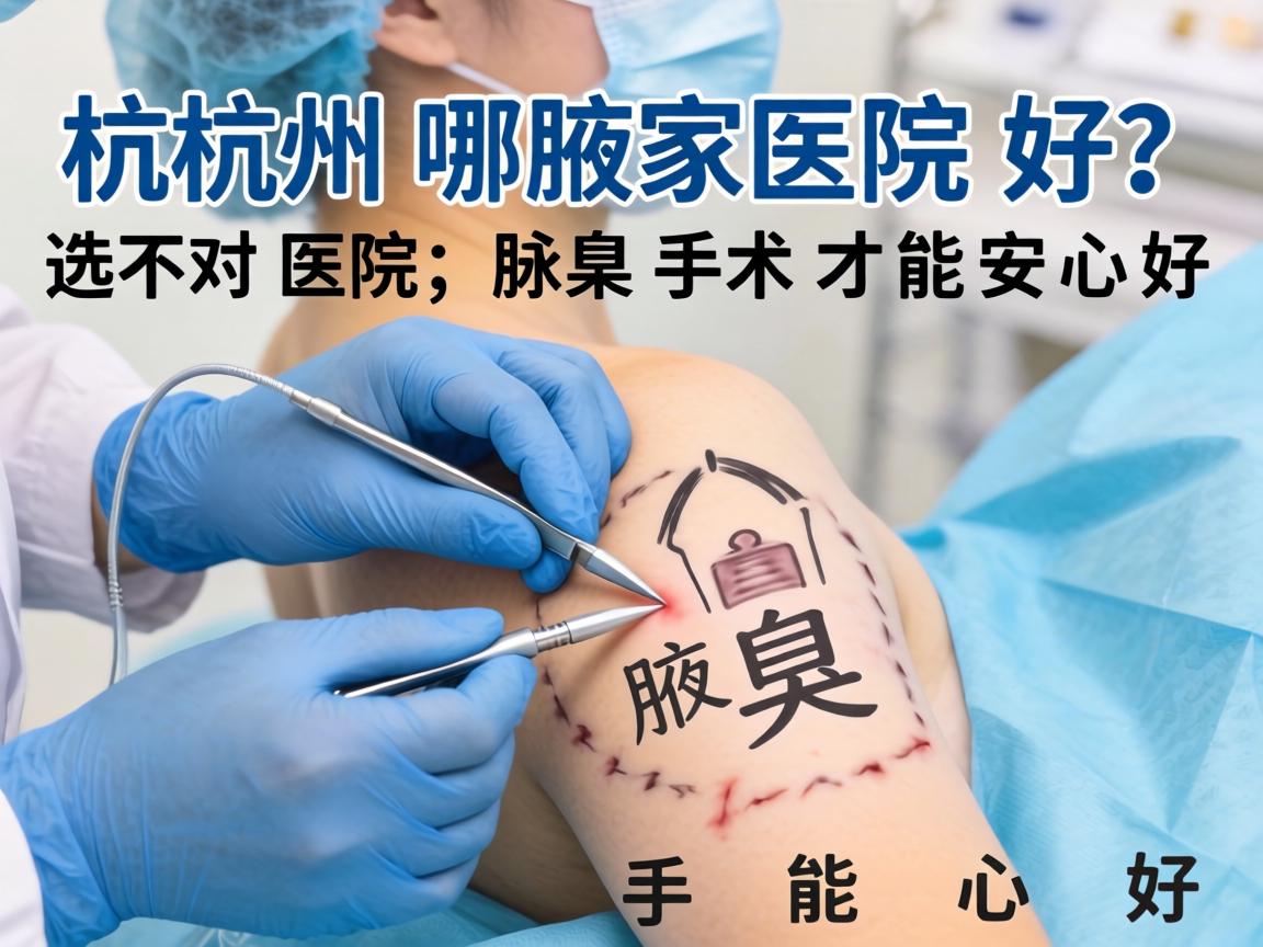 杭州腋臭手术哪家医院好？选对医院，腋臭手术才能安心好