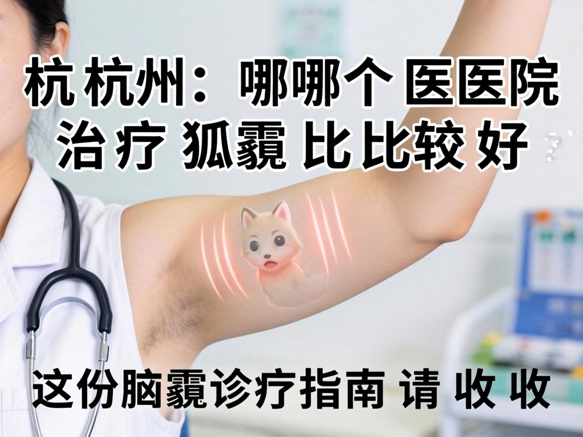 杭州哪个医院治疗狐臭比较好？这份腋臭诊疗指南请收好