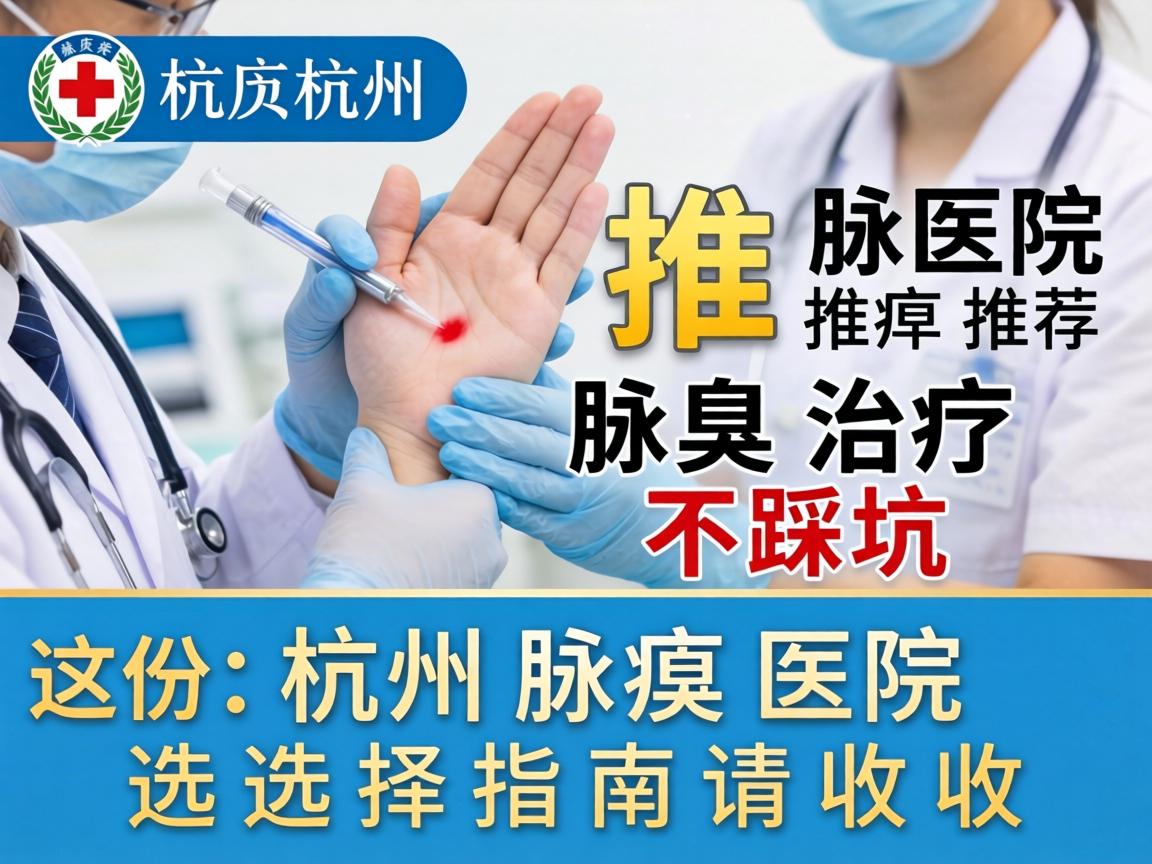 杭州腋臭医院推荐，腋臭治疗不踩坑，这份杭州腋臭医院选择指南请收好