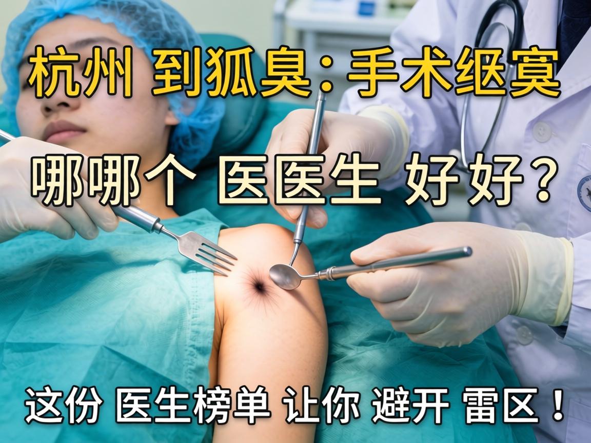 杭州狐臭手术哪个医生好？这份医生榜单让你避开雷区！